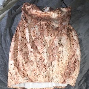 Forever 21 snake skin print dress